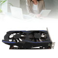 Computer Graphics Card 4GB Graphics Card Lower Working Temperature High Efficiency Low Noise ABS for Dual Fan Desktop Computer. 