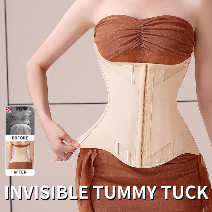 MiiOW%20U-shaped%20Waist%20Trainer%20Corset%20Women%20Buttoned%20Shapers%20Breast%20Lifted%20Waist%20Trainer%20Steel%20Bone%20Slimming%20Woman%20Body%20Shapewear%20-%20Image%204