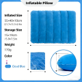 Portable Inflatable Travel Backrest Pillow with Lumbar Support Foldable Nap Pillow for Outdoor Leisure And Sleep on Side. 