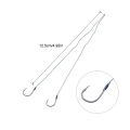 Ackibbik 50pcs Small Size Fishing Hooks With PE Line 3#-12# Pre Tied Fishing Hooks String Hook Sub-line Hook for Carp Fishing.