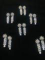 Silver zircon Earrings. 