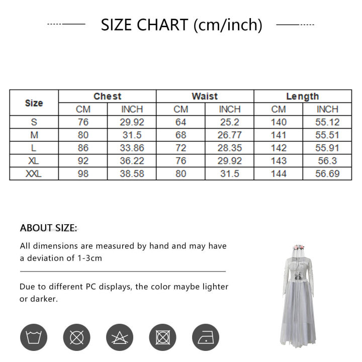 2025%20Halloween%20Terror%20Costume%20Grey%20Skeleton%20Ghost%20Wedding%20Dress%20Cosplay%20Clothes%20Corpse%20Bride%20Dress%20Mesh%20Party%20Dress%20Supplies%20-%20Image%203