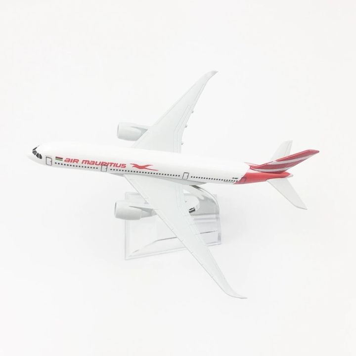 Maquette Avion Air Mauritius A350 – Échelle 1/400, 16 Cm En Alliage, Décoration Bureau, Souvenir De Voyage, Cadeau