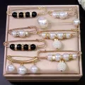 Ainameisi - Women's Metal Leak Proof Brooch Korean Fashion 8-Piece Set Flip Clothing Corset Brooch DIY Accessories. 