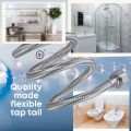 Basin sink vanity mixer connection pipe 18" and 24"  length pakistani moti choori hose pipe premium quality high pressure brass nozzle kitchen bathroom washroom cold hot water supply pipe hose. 