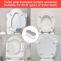 4PCS Universal Toilet Seat Protector Pads - Non-Slip Strong Adhesive Cushioned for Bidet, Elderly & Pregnancy Bathroom Safety Ac. 