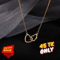 love pattern alloy materials necklace for girls.