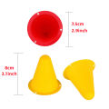 10Pcs Soft Training Road Cones Skate Marker Skating Obstacle Sports Cones For Roller Skate Football Soccer Rugby Kids Adult.