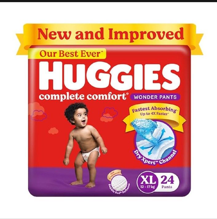 Huggies Wonder Pants Baby Daipers XL size (12-17kg) 24/34/56 pieces