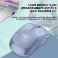 Logitech M221 Wireless Mute Mouse more suitable for GIRLS Office Compact Portable Fashion Optical Mouse. 