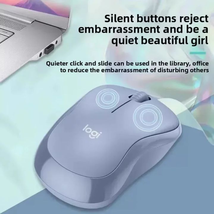 Logitech%20M221%20Wireless%20Mute%20Mouse%20more%20suitable%20for%20GIRLS%20Office%20Compact%20Portable%20Fashion%20Optical%20Mouse%20-%20Image%204
