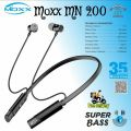 Moxx MN 200 Headphone Bluetooth Headset BT5.3 Sports Headset IPX5 with Mic Noise Cancelling, Magnetic Control Bluetooth Headphone Best Headphone. 