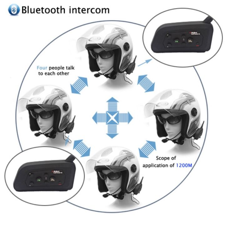 V4%20PRO%20Motorcycle%20Helmet%20Bluetooth%20Intercom%20Headset%201200M%204%20Riders%20Full%20Duplex%20Interphone%20With%20Fm%20Radio%20Waterproof%20Communicator%20-%20Image%202