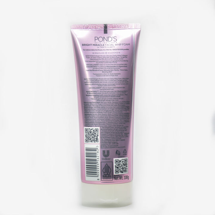 Pond%E2%80%99s%20Face%20Wash%20%E2%80%93%20Whip%20Collagen%20Pink%20%E2%80%93%20Hydrating%20&%20Brightening%20Foam%20Cleanser%20%E2%80%93%20100g%20-%20Image%203