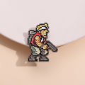 Shooting Game Pin Cool Enamel Pin Men's Brooch Jeans Brooches Brooches for Clothing Badges Jewelry Accessory Anime Fans . 