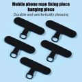 10/5/1Pcs Universal Tpu Mobile Phone Anti-lost Lanyard Card Gasket Nylon Detachable Phone Hanging Cord Strap Patch Tether Pad. 