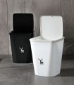 15 liter trash can, bathroom trash can, lid trash can, modern style, big site, 15L. 