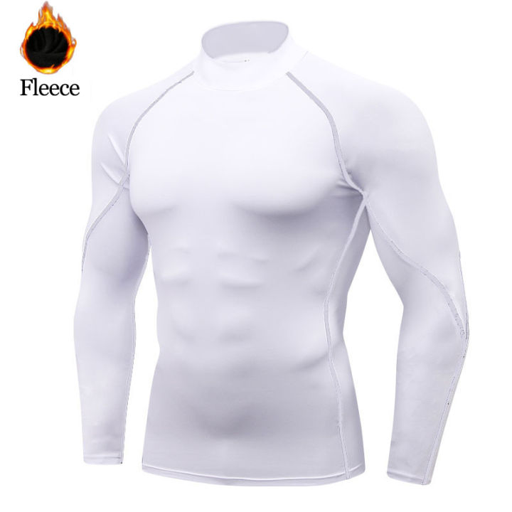 Winter%20Autumn%20Gym%20T%20Shirt%20Men's%20Long%20Sleeve%20Compression%20Shirt%20Fleece%20Training%20Top%20Male%20Muscle%20Workout%20Running%20Skiing%20Clothing%20-%20Image%203