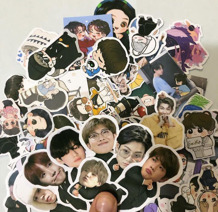 BTS chubby cartoon stickers for Army