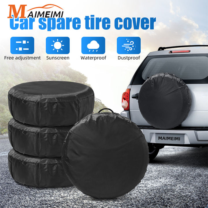 Car Spare Tire Cover Sunscreen Tire Bag Dustproof Protective Film Cloth Waterproof Spare Tire Wheel Bag Tyre Spare Storage Cover