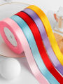Wusmart 22Meters/Roll 1.5cm Single Face Satin Ribbon DIY Handmade Crafts Fabric Christmas Wedding Decoration Silk Ribbons.