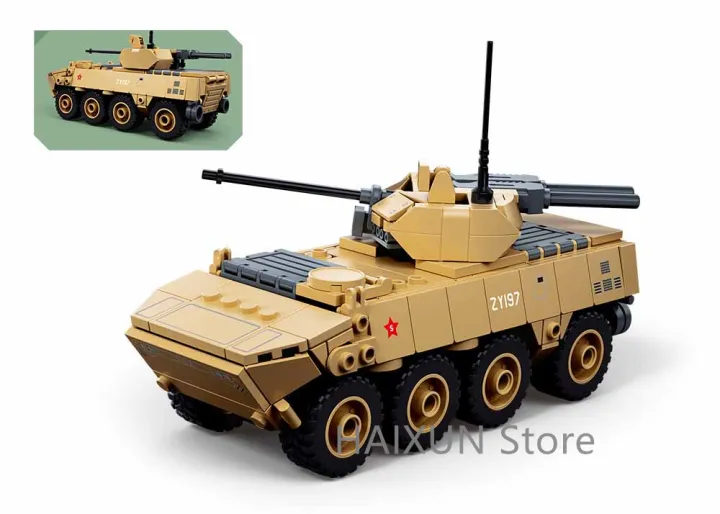 ZBL-19S%20Wheeled%20Infantry%20Fighting%20Vehicle%20Building%20Blocks%20Set1:44%20Scale%20%20Armored%20Vehicle%20Bricks%20Toy%20with%202%20figures%20-%20Image%205