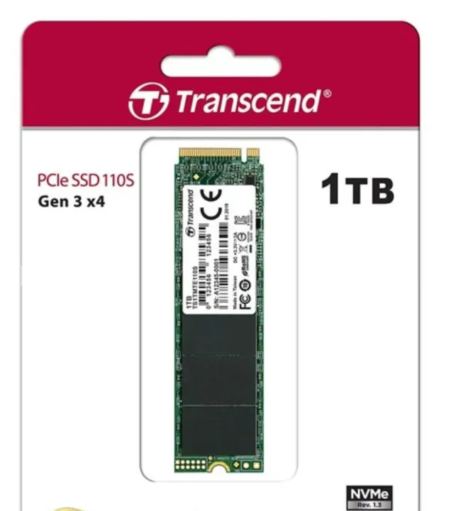 Transcend 1TB NVME PCIE GEN3 X4  M.2 SSD Solid State Drive