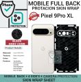 GOOGLE PIXEL 9 PRO XL Back 360 Protection skin wrap with sides and camera protection premium quality skin wrap full cover wrap sheet for google pixel 9 pro xl. 