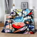 3D Print J-Jujutsu-K- Kaisen Anime Pattern Flannel Blanket,Multi-purpose Holiday Gift Blanket Warm And Soft Blankets All Seasons. 