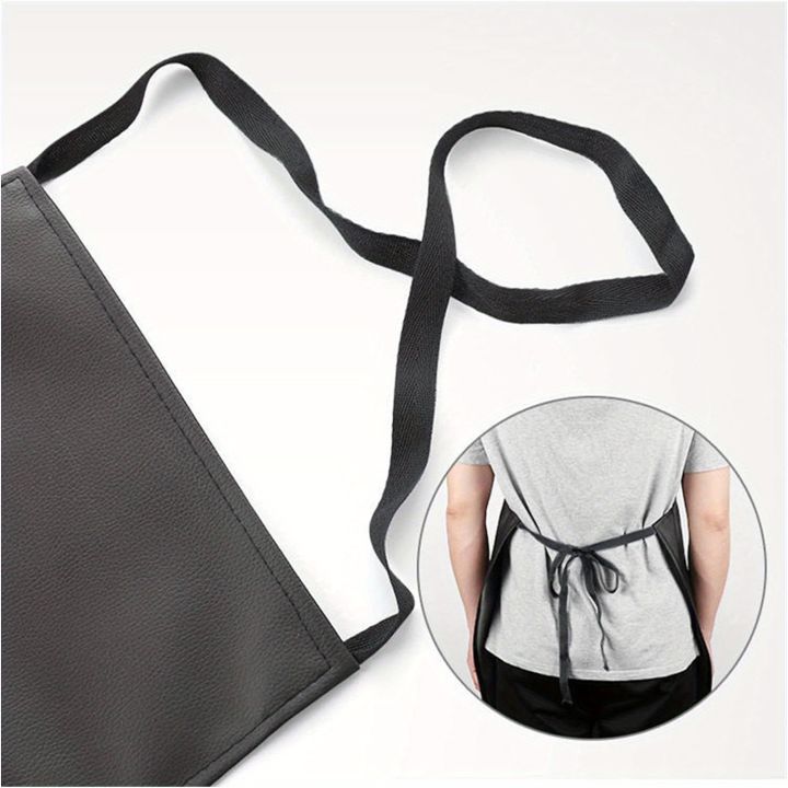 PU%20Leather%20Heavy%20Duty%20Waterproof%20Apron%20for%20Dishwashing%2040%20Inch%20Work%20Apron%20PU%20Leather%20Dishwasher%20Apron%20for%20Men%20Cleaning%20Apron%20Lig%20-%20Image%203