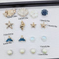 16PCS Ocean Conch Starfish Shoe Charms DIY Accessories Beach Shell Clogs Shoe Buckles Decorations Flower Faux Pearls Shoe Clips. 