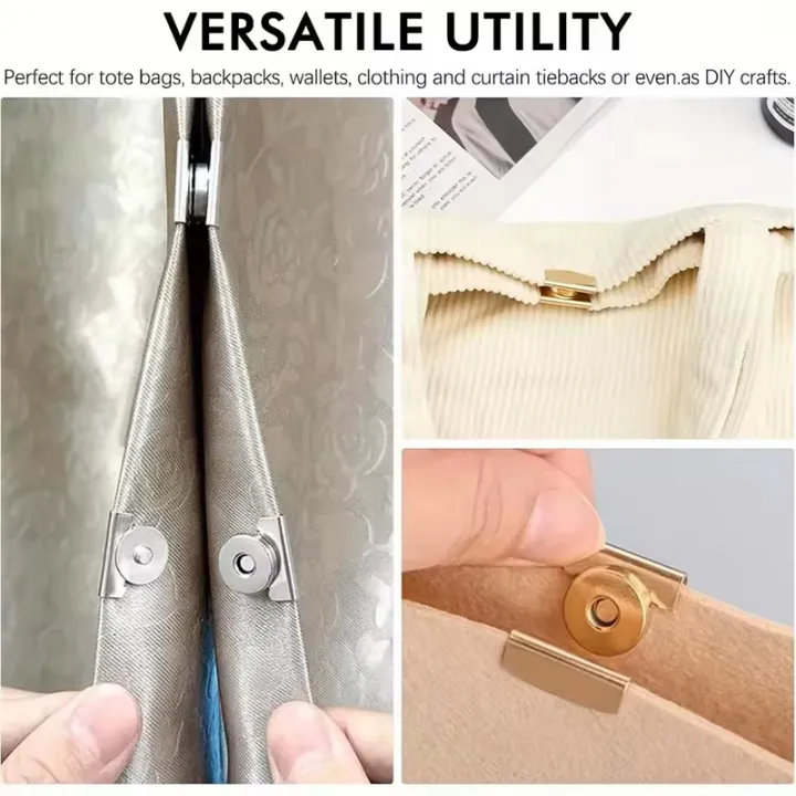 1/2/3Pcs%20Snap%20Buttons%20Metal%20Seamless%20Magnetic%20Buckle%20Clasp%20for%20Tote%20Bags,%20Clothing%20and%20DIY%20Crafts,%20No-Sewing%20Clip%20for%20Purse%20-%20Image%206