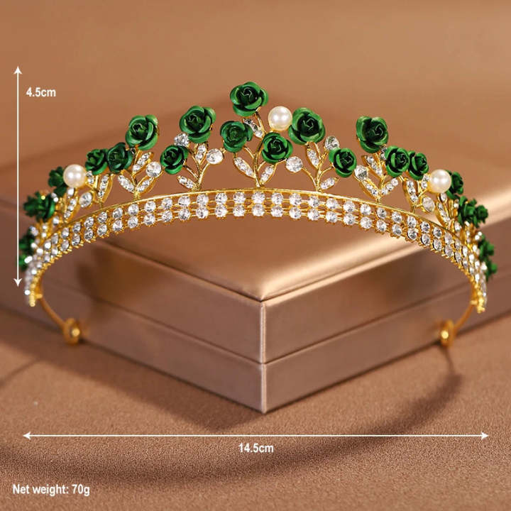 Hurrem%20Sultan%20Green%20Crown%2014%20August%20Special%20Independence%20Day%20Crown%20Gift%20for%20Her%20on%20Independence%20day%20Turkish%20Queen%20Crown%20Tiara%20Wedding%20Hair%20Accessories%20Rose%20Hair%20Crown%20Rhinestone%20-%20Image%204