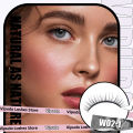 1Pair Reusable Self-Adhesive False Eyelashes Full Strip Eyelash Glue-Free 3 Seconds To Wear Lashes Extension Beauty Supplies. 