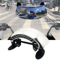 Universal Motorcycle Windscreen 180+ Degree Blind Spot Mirror Wide Angle Rearview Mirrors Safety Auxiliary Rear View Mirror. 