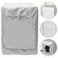 1PC Waterproof Dustproof sun protection dryer Cover Household Protective cover Washing machine cover Laundry Silver Coated Cover.
