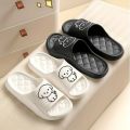 Cute Couple Pillow Slippers Female Summer Wear 2024 New Bathroom Bath Non-slip Indoor Home Eva Thick Bottom Sandals. 