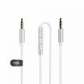 Inline Mic Cable with Built-In Microphone - 1 Meter Stereo Audio Jack Cable for Headphones. 