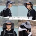 1/2/4PCS Summer Waterproof Fisherman HatOutdoor Hiking Fishing Sun Protection Hat Cycling Big Eave Neck Protection Sun Hat. 