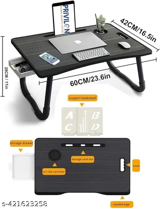 Lightweight%20Wooden%20bed%20table%20Folding%20Laptop%20Study%20Table%20Computer%20Desk%20Bed%20-%20Image%204
