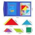 Hot Magnetic 3D Puzzle Geometric Shapes Tangram Jigsaw Board Kids Montessori Games Children Educational Wooden Toys.