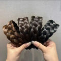 Wig Braided Headband Five-strand Braided Wide-brimmed Hairband Women's Hair Accessories.