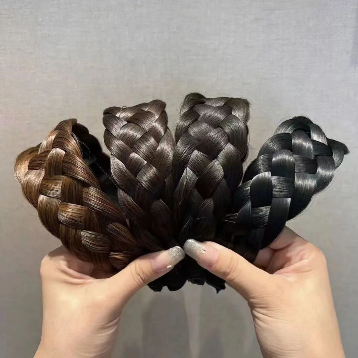 Wig%20Braided%20Headband%20Five-strand%20Braided%20Wide-brimmed%20Hairband%20Women's%20Hair%20Accessories%20-%20Image%204