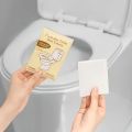 10/20/30pcs Flushable Toilet Seat Covers - Individually Wrapped Portable Toilet Seat Protectors, Large Fit for Travel, Hotels.