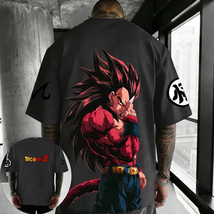 Dragon%20Ball%20Anime%20Oversized%20Cotton%20T-shirt%202026%20Summer%20New%20Vegeta%20Super%20Saiyan%204%20Printed%20Men's%20Street%20Hip%20Hop%20Loose%20Casual%20Top%20-%20Image%206