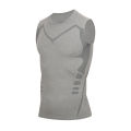 Men's Slimming Vest Ionic Compression Shirt Ice-Silk Cooling Body Shaper Tank Top Tummy Control Quick-Dry Fitness Shirts.