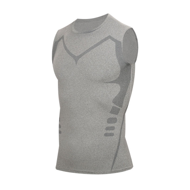 Men's%20Slimming%20Vest%20Ionic%20Compression%20Shirt%20Ice-Silk%20Cooling%20Body%20Shaper%20Tank%20Top%20Tummy%20Control%20Quick-Dry%20Fitness%20Shirts%20-%20Image%202