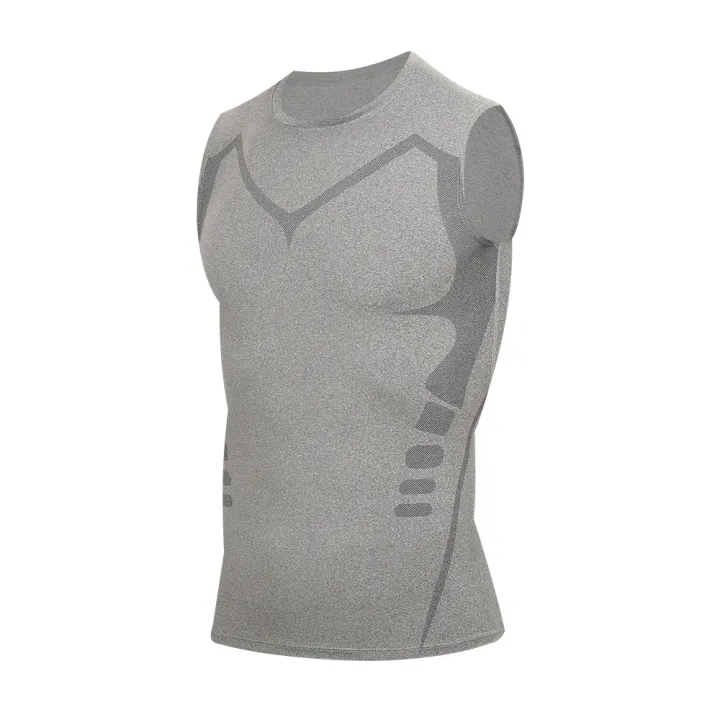 Men's%20Slimming%20Vest%20Ionic%20Compression%20Shirt%20Ice-Silk%20Cooling%20Body%20Shaper%20Tank%20Top%20Tummy%20Control%20Quick-Dry%20Fitness%20Shirts%20-%20Image%202