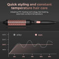 3 in 1 Thermal Brush Heated Curling Iron Brush Ceramic Hair Curler Roller Volumizing Brush Curling Comb Double PTC Curling Brush. 