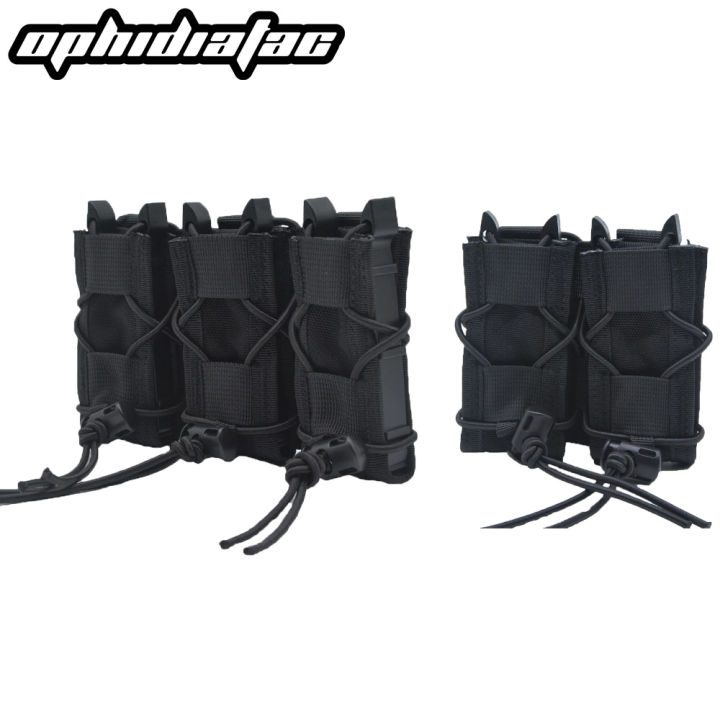 Molle Pistol Mag Pouch Double/Triple Stack Magazine for 9mm/.40 ...